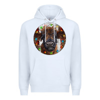 White Western Christmas Calf Premium Hoodie - RanaPortraitStore