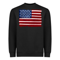 Black american flag Heavyweight Sweatshirt - Artiststas