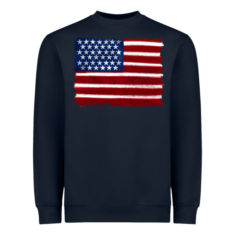 American Flag Heavyweight Sweatshirt by Artiststas | Teevron