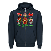 Navy it's the most wonderful time of the year Zipper Hoodie - BarkalooDesign