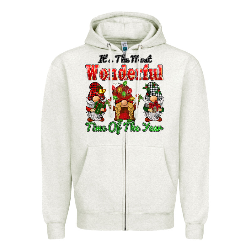It's The Most Wonderful Time Of The Year Zipper Hoodie by BarkalooDesign | Teevron