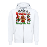 White it's the most wonderful time of the year Zipper Hoodie - BarkalooDesign