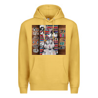 Antique Gold happy easter Premium Hoodie - CowhideDigitalArt