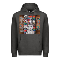 Charcoal Heather happy easter Premium Hoodie - CowhideDigitalArt