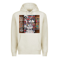 Oatmeal Heather happy easter Premium Hoodie - CowhideDigitalArt