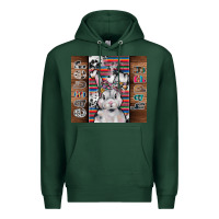 Sports Green happy easter Premium Hoodie - CowhideDigitalArt