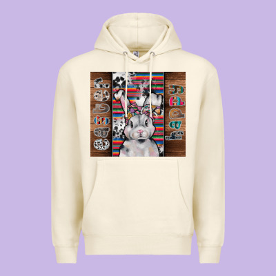Happy Easter Premium Hoodie Designed By Cowhidedigitalart