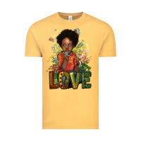 Vintage Mustard Black are boy love Vintage Tee - HowdyJamesFarm