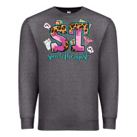 Charcoal Heather speech therapist Premium Sweatshirt - AdoDesignShop