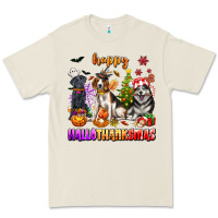 Bone happy hallothanksmas dogs Premium Tee - texasbilliewilder