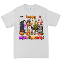 Happy Hallothanksmas Dogs Premium Tee | Teevron