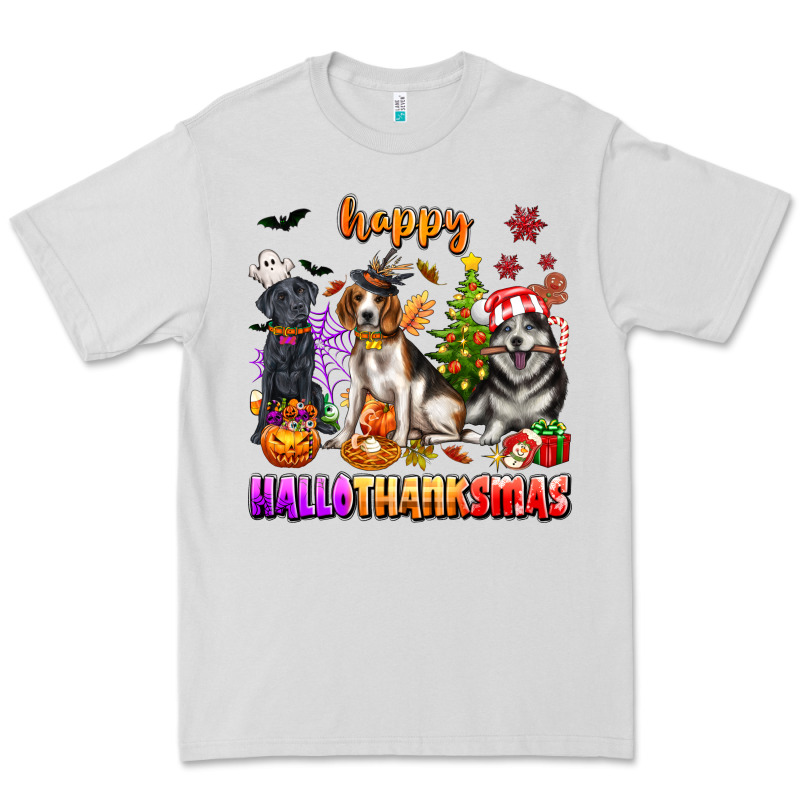 Happy Hallothanksmas Dogs Premium Tee by texasbilliewilder | Teevron