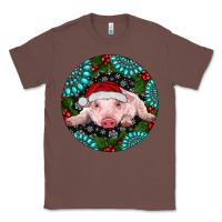 Chestnut Baby Pig Christmas Classic Tee - RanaPortraitStore