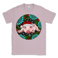 Lilac Baby Pig Christmas Classic Tee - RanaPortraitStore