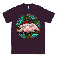 Plum Baby Pig Christmas Classic Tee - RanaPortraitStore