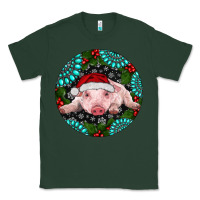 Sports Green Baby Pig Christmas Classic Tee - RanaPortraitStore