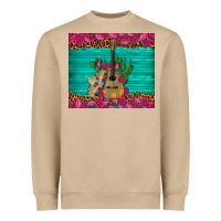 Mushroom mexican guitar roses cactus sombrero Heavyweight Sweatshirt - Artiststas
