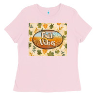 Bubblegum Pink retro fall vibes Ladies Tee - TumblerDesignByShophia