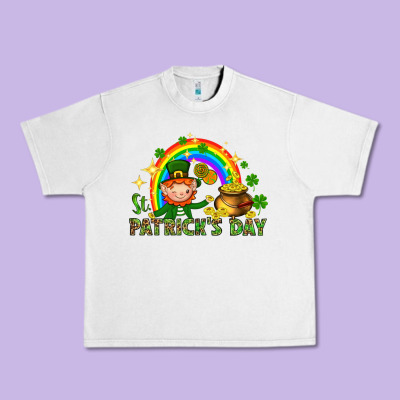 St. Patrick's Day Elf With Elements Urban Heavy Tee Designed By Howdyjamesfarm