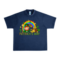 Navy St. Patrick's Day Elf with elements Urban Heavy Tee - HowdyJamesFarm