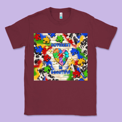Different Is Beautiful Classic Tee Designed By Tumblerdesignbyshophia
