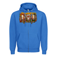 True Royal Christmas goats Zipper Hoodie - BarkalooDesign