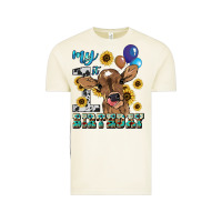 Vintage Arctic My first Birthday baby cow sunflower Vintage Tee - HowdyJamesFarm