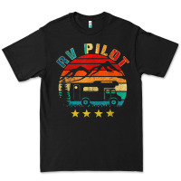 Black rv pilot camping funny vintage motorhome travel vacation t shirt Premium Tee - maiPhamDesign