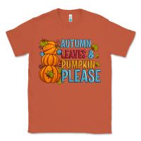 Copper Autumn leaves and pumpkin please Classic Tee - Artiststas