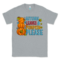 Heather Grey Autumn leaves and pumpkin please Classic Tee - Artiststas
