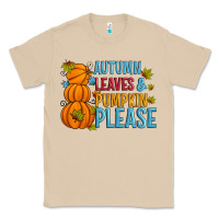 Mushroom Autumn leaves and pumpkin please Classic Tee - Artiststas