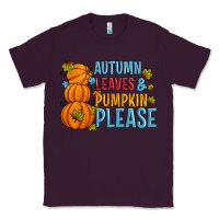 Plum Autumn leaves and pumpkin please Classic Tee - Artiststas