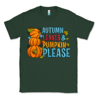 Sports Green Autumn leaves and pumpkin please Classic Tee - Artiststas