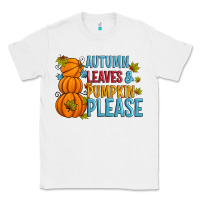 White Autumn leaves and pumpkin please Classic Tee - Artiststas