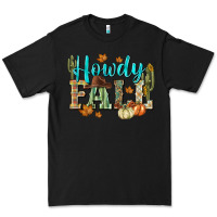 Black Western howdy Fall Premium Tee - NancyCooperArtShop