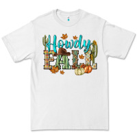 White Western howdy Fall Premium Tee - NancyCooperArtShop