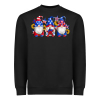 American Flag Gnomes Sunflowers Star Heavyweight Sweatshirt | Teevron