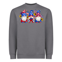 Storm american flag gnomes sunflowers star Heavyweight Sweatshirt - Artiststas