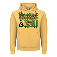 Vintage Mustard St. Patrick's Day Shamrock and roll Vintage Hoodie - OliviaCreatesArt