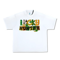 White Lucky hunter St. Patrick's Day Urban Heavy Tee - CowGirlArtShop