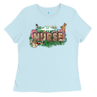 Baby Blue Easter egg Nurse bunny Easter Day Ladies Tee - HowdyJamesFarm