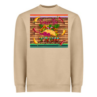 Mushroom cinco de taco paper serape leopard wooden Heavyweight Sweatshirt - Artiststas