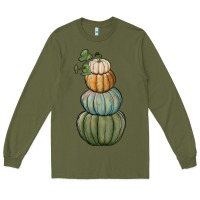 Army Green pumpkins Long Sleeve Tee - RanaPortraitStore