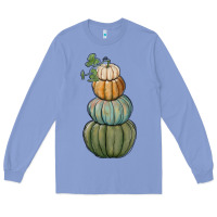 Colony Blue pumpkins Long Sleeve Tee - RanaPortraitStore