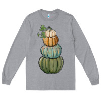 Heather Grey pumpkins Long Sleeve Tee - RanaPortraitStore