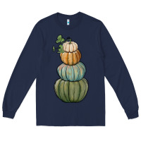 Navy pumpkins Long Sleeve Tee - RanaPortraitStore