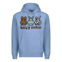 Colony Blue Happy Easter Premium Hoodie - CowhideDigitalArt
