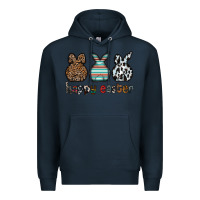 Navy Happy Easter Premium Hoodie - CowhideDigitalArt