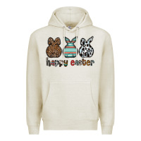 Oatmeal Heather Happy Easter Premium Hoodie - CowhideDigitalArt