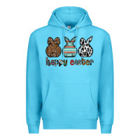 Ocean Blue Happy Easter Premium Hoodie - CowhideDigitalArt